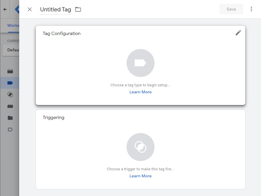 Create new GTM Tag