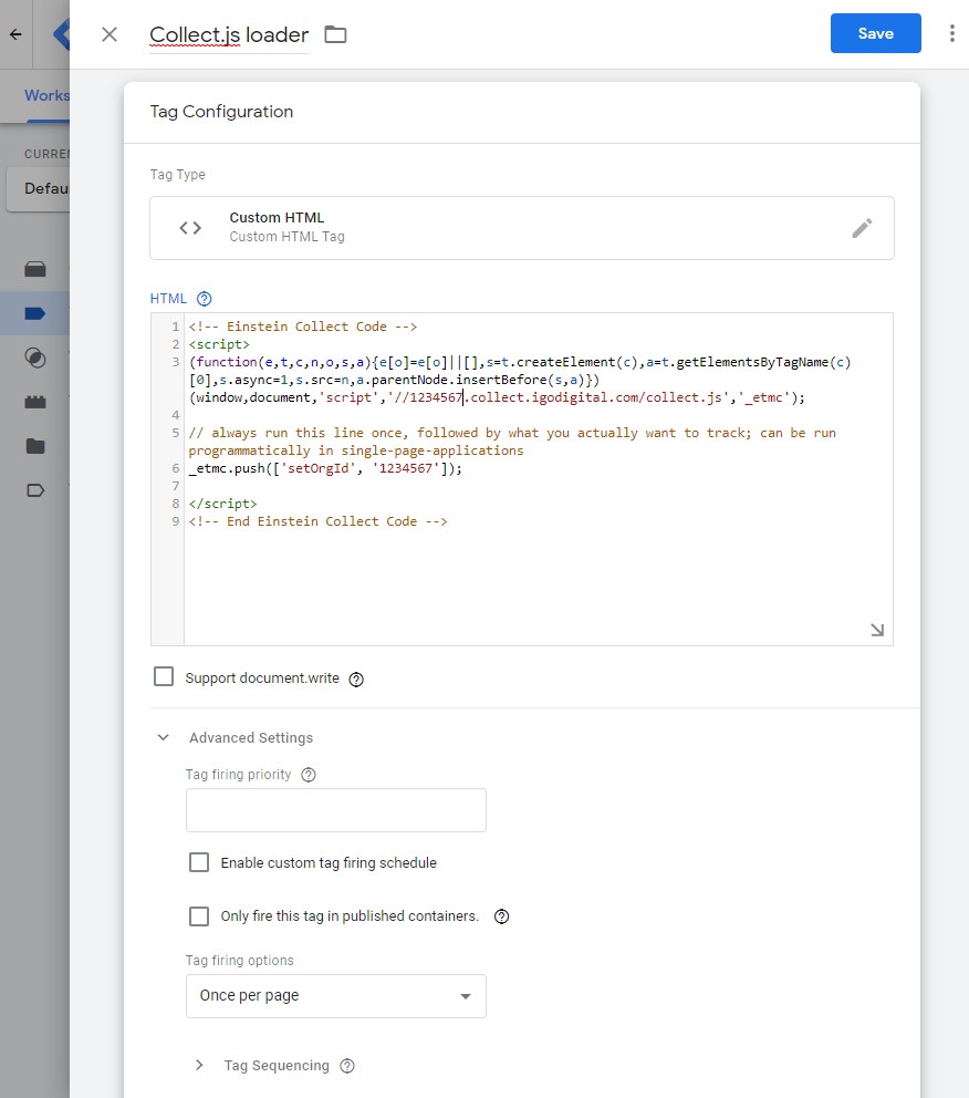 Library loader tag